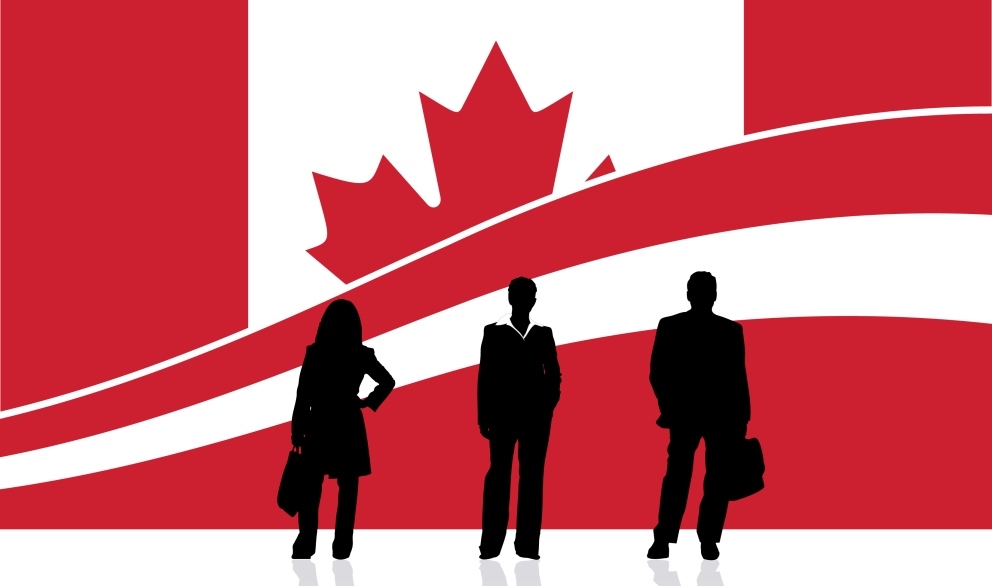 American working in Canada