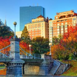 The Boston Common and Public Garden are a pair of public parks in Boston, Massachusetts.